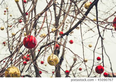 Decorations for Christmas holidays in Moscow. Decorations for Christmas holidays in Moscow. 45090767