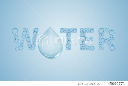 水滴反對，水滴，各種各樣的淡水小滴，水滴背景 45090771