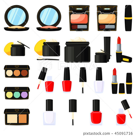 22 colorful cartoon makeup elements 45091716