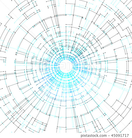 Connecting lines and dots on white background. Abstract network connection design concept Connecting lines and dots on white background. Abstract network connection design concept 45091717