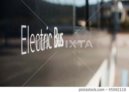 Electric bus on street 45092118