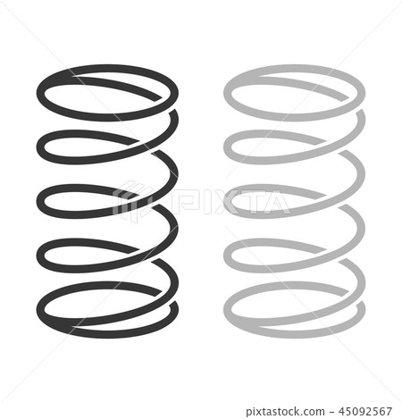 Mattress Spring Set on White Background. Vector Mattress Spring Set on White Background. Vector 45092567
