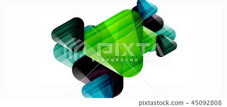 Geometric abstract background, triangles 45092808