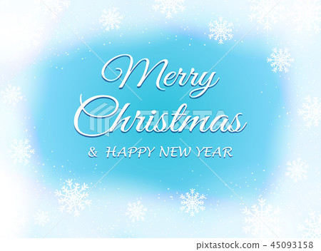 Winter design with snowflakes foggy frame and text Winter design with snowflakes foggy frame and text 45093158