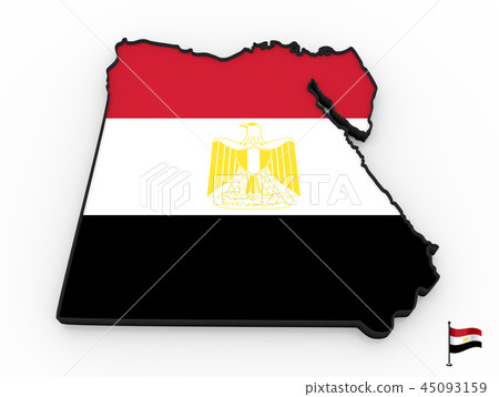Egypt high detailed 3D map Egypt high detailed 3D map 45093159