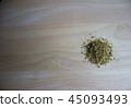 Dried Oregano on the wooden prepared for cooking  45093493
