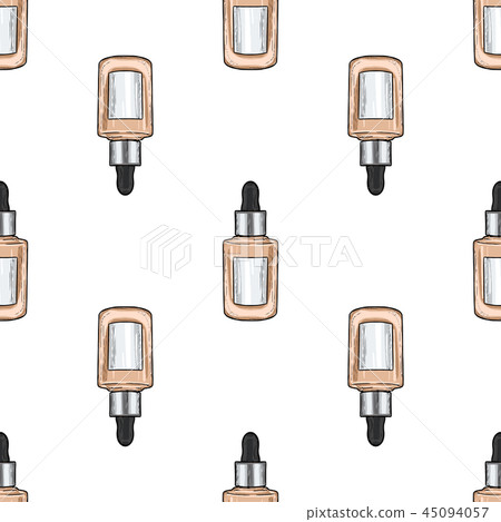Hand drawn bootles of foundation 45094057
