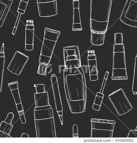 Hand drawn bootles of foundation 45094082