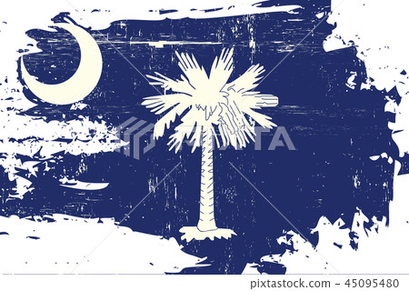 South Carolina grunge flag [Converti] - Stock Illustration [45095480 ...
