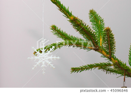 Traditional christmas or new year decorated tree Traditional christmas or new year decorated tree 45096846