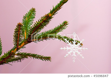 Traditional christmas or new year decorated tree Traditional christmas or new year decorated tree 45096847