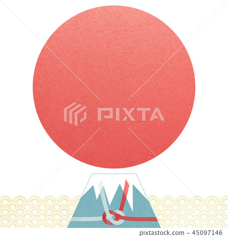 Sum-Background-Mt.Fuji-日出 - 日式 - 日式 - 新年 - 新年 -  Mizuhiki 45097146