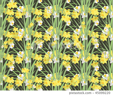 Floral narcissus retro vintage background Floral narcissus retro vintage background 45099220