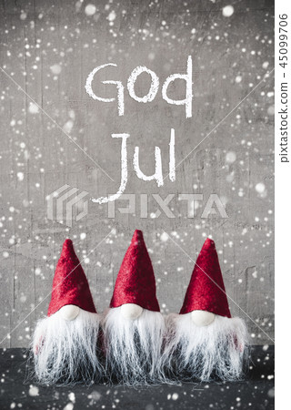 Red Gnomes, God Jul Means Merry Christmas Red Gnomes, God Jul Means Merry Christmas 45099706