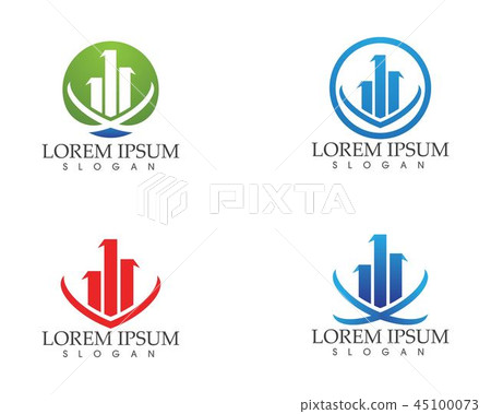 finance logo and symbols vector concept illustrati finance logo and symbols vector concept illustrati 45100073