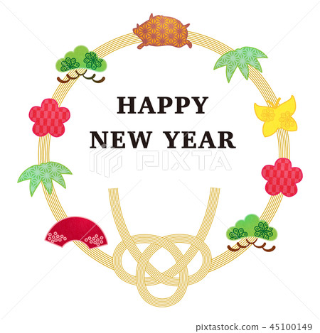 New Year material-frame 45100149