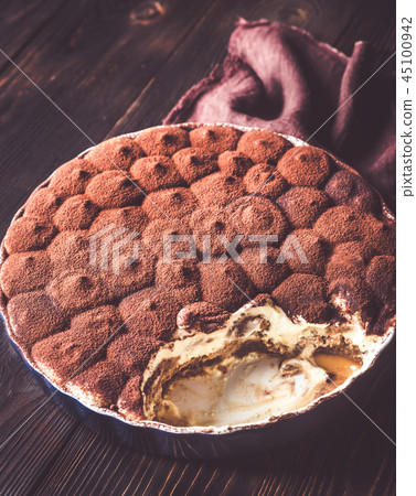 Tiramisu in baking dish Tiramisu in baking dish 45100942