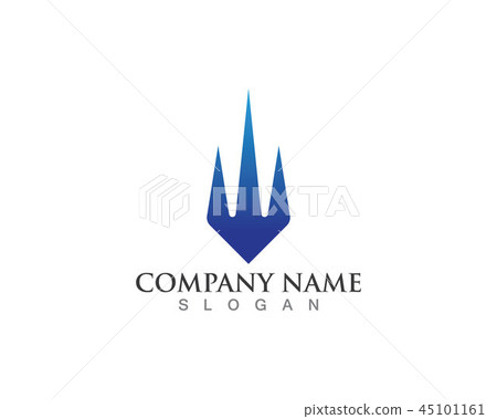 Magic trident logo and symbols template vector Magic trident logo and symbols template vector 45101161