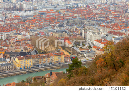 Grenoble. Aerial view of the city. Grenoble. Aerial view of the city. 45101182
