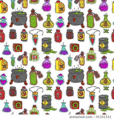 Bottle with potion game magic glass elixir poisoning toxic substance dangerous toxin drug container Bottle with potion game magic glass elixir poisoning toxic substance dangerous toxin drug container 45101332
