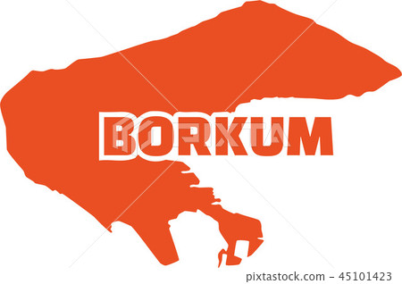 Borkum map with name 45101423