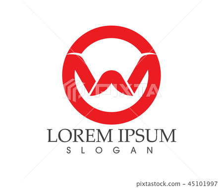 W letters business logo and symbols template 45101997