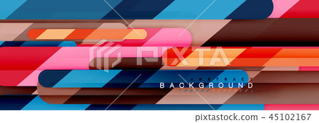 Abstract colorful lines, modern geometric...-插圖素材 [45102167] - PIXTA圖庫