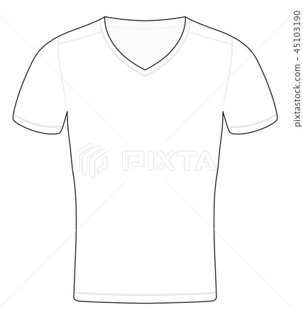 Download T Shirt Template Outline Schematic Sample Stock Illustration 45103190 Pixta