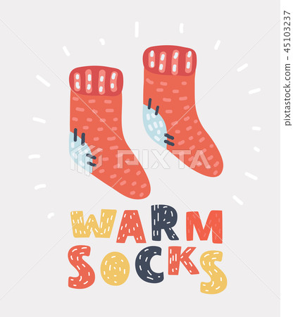 Red knit wool socks Red knit wool socks 45103237