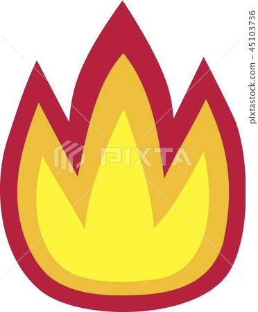 Fire Flame Icon Symbol 45103736