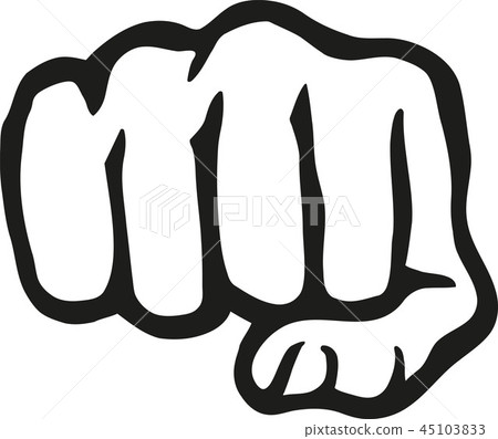 Punching hand fist 45103833