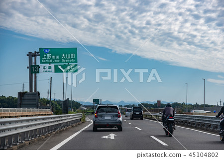 梅漢國道即將到來的Nakase出口上野大山田 梅漢國道即將到來的Nakase出口上野大山田 45104802