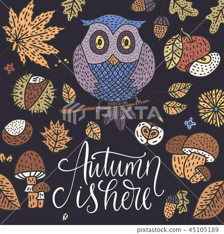 Cozy fall vector illustration. Cozy fall vector illustration. 45105189