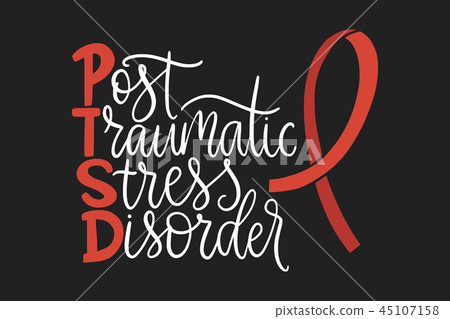 PTSD. Post traumatic stress disorder vector PTSD. Post traumatic stress disorder vector 45107158