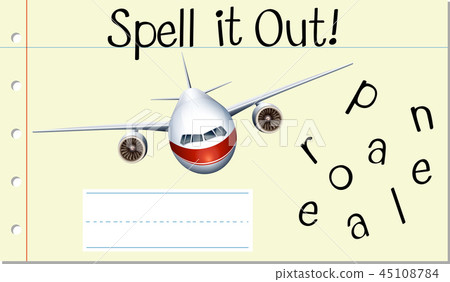 Spell English word aeroplane Spell English word aeroplane 45108784