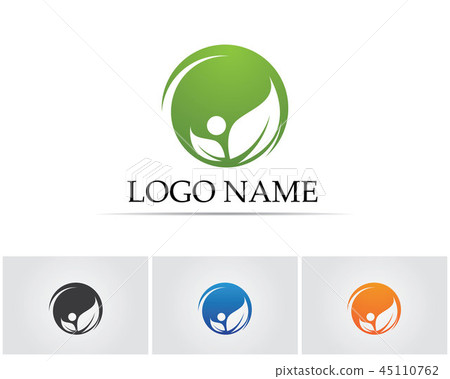 green leaf ecology nature element vector icon 45110762
