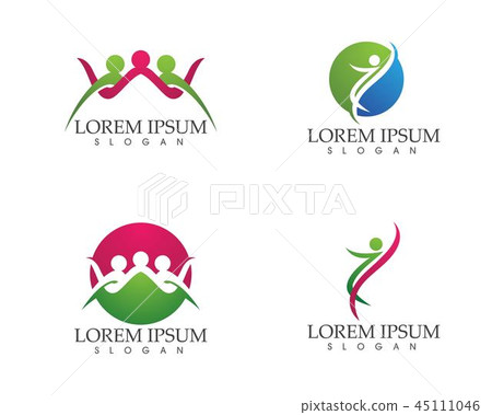 people care success health life logo template people care success health life logo template 45111046