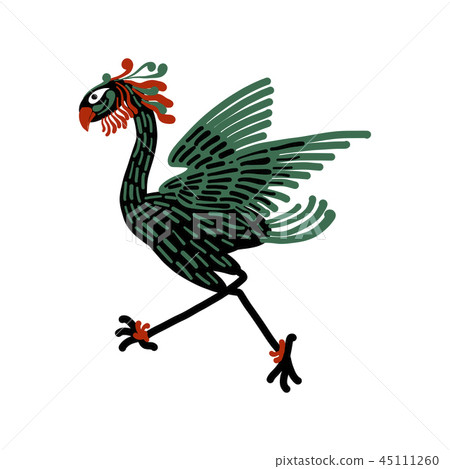 Fantastic mythological bird, sketch design Fantastic mythological bird, sketch design 45111260