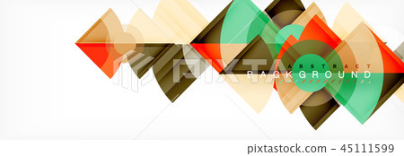Triangles and circle geometric background Triangles and circle geometric background 45111599