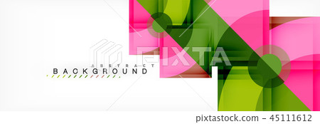 Trendy circles composition geometric background Trendy circles composition geometric background 45111612