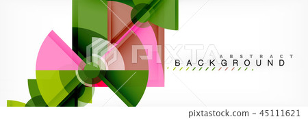 Trendy circles composition geometric background 45111621