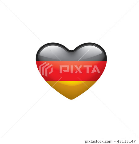 Germany flag, vector illustration on a white background 45113147