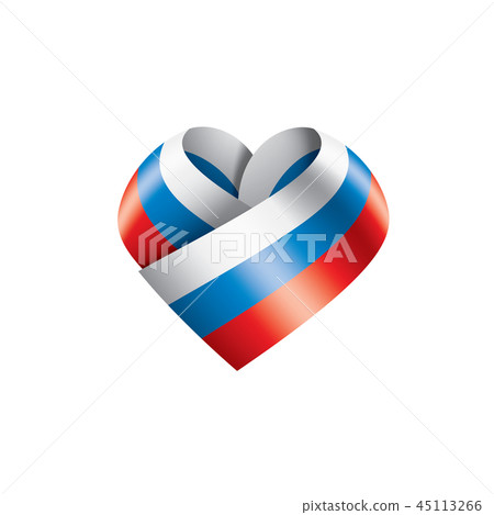 Russia flag, vector illustration on a white background 45113266