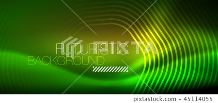 Neon glowing lines, magic energy space light concept, abstract background wallpaper design Neon glowing lines, magic energy space light concept, abstract background wallpaper design 45114055