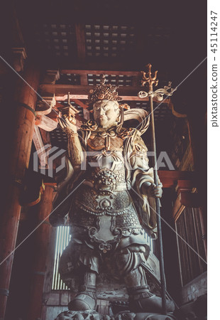 Komokuten statue in Todai-ji temple, Nara, Japan 45114247