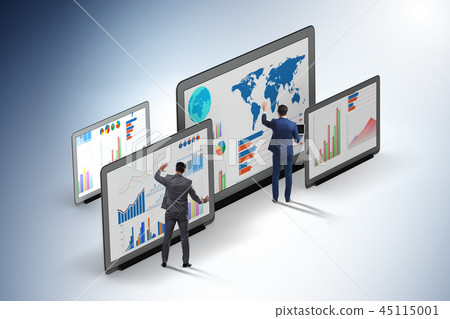 Concept of business charts and finance visualisation Concept of business charts and finance visualisation 45115001