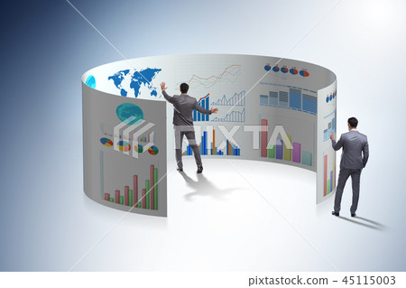 Concept of business charts and finance visualisation 45115003