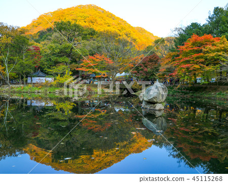 Baekyangsa Temple with reflection Baekyangsa Temple with reflection 45115268
