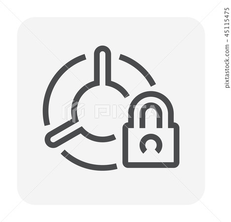 car security icon 45115475