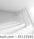 3d Illustration of White Building Construction 45115565